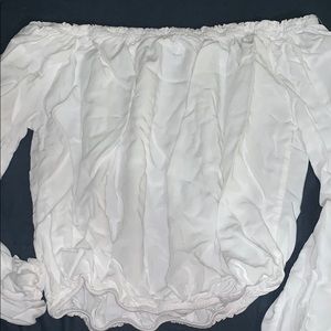 White off the shoulder top